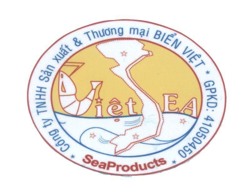 Mẫu nhãn hiệu Công ty TNHH Sản Xuất & Thương mại Biển Việt SeaProducts Việt EA GPKD:41050450