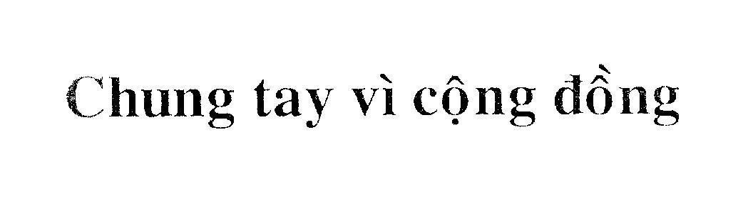 Mẫu nhãn hiệu Chung tay vì cộng đồng