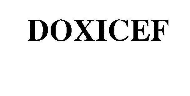 Mẫu nhãn hiệu DOXICEF