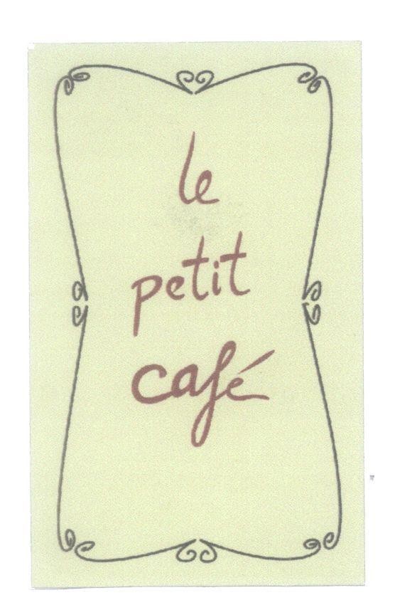Mẫu nhãn hiệu Le petit café