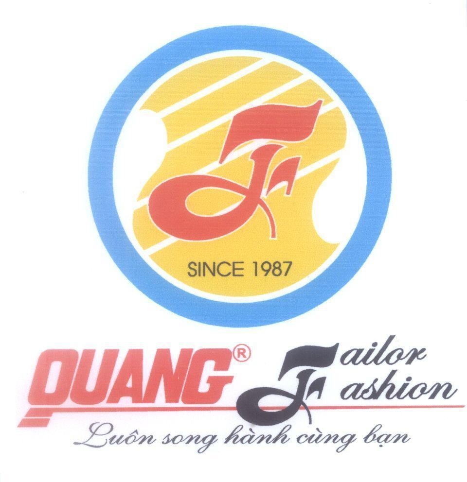 Mẫu nhãn hiệu Q T F SINCE 1987 QUANG Tailor Fashion Luôn song hành cùng bạn