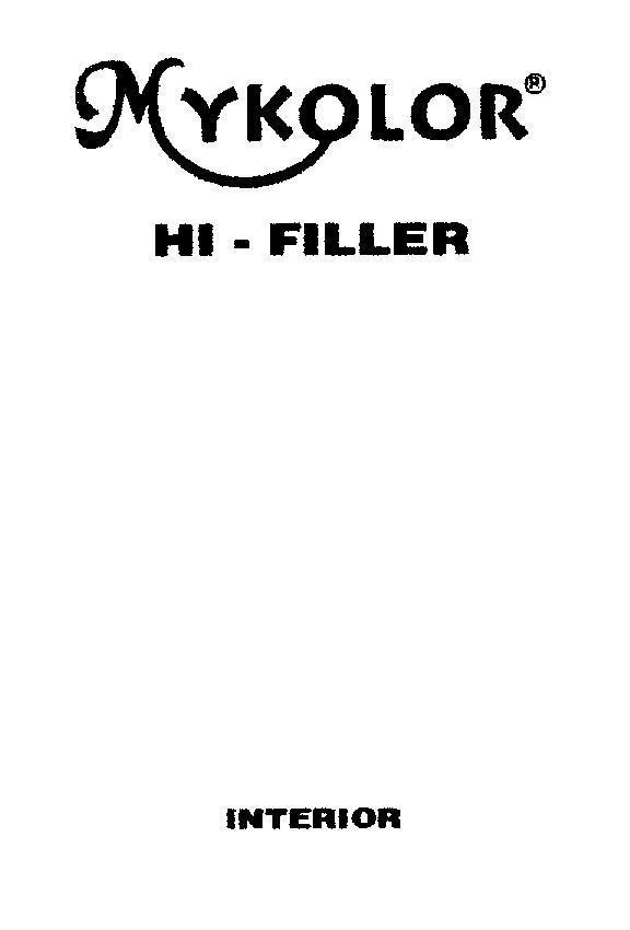 Mẫu nhãn hiệu MYKOLOR HI - FILLER INTERIOR