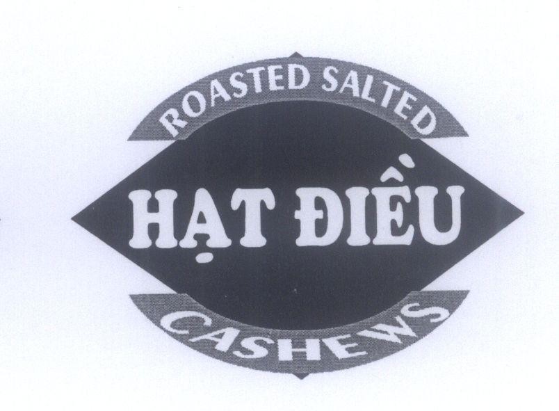 Mẫu nhãn hiệu ROASTED SALTED CASHEWS Hạt Điều