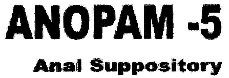Mẫu nhãn hiệu ANOPAM - 5 Anal Suppository