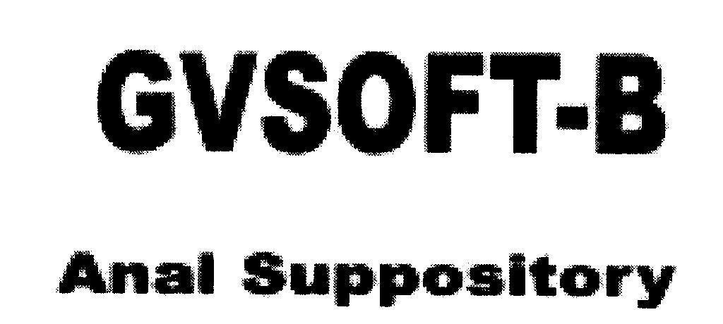 Mẫu nhãn hiệu GVSOFT-B Anal Suppository