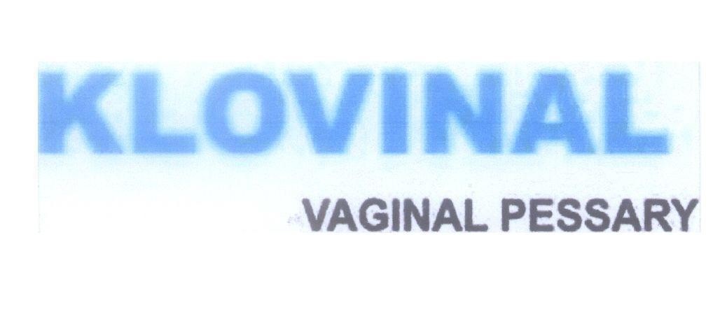 Mẫu nhãn hiệu KLOVINAL VAGINAL PESSARY