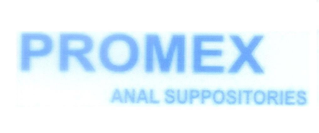 Mẫu nhãn hiệu PROMEX ANAL SUPPOSITORIES