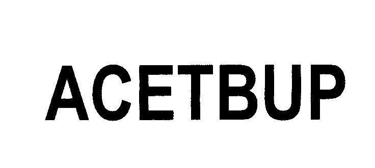 Mẫu nhãn hiệu ACETBUP