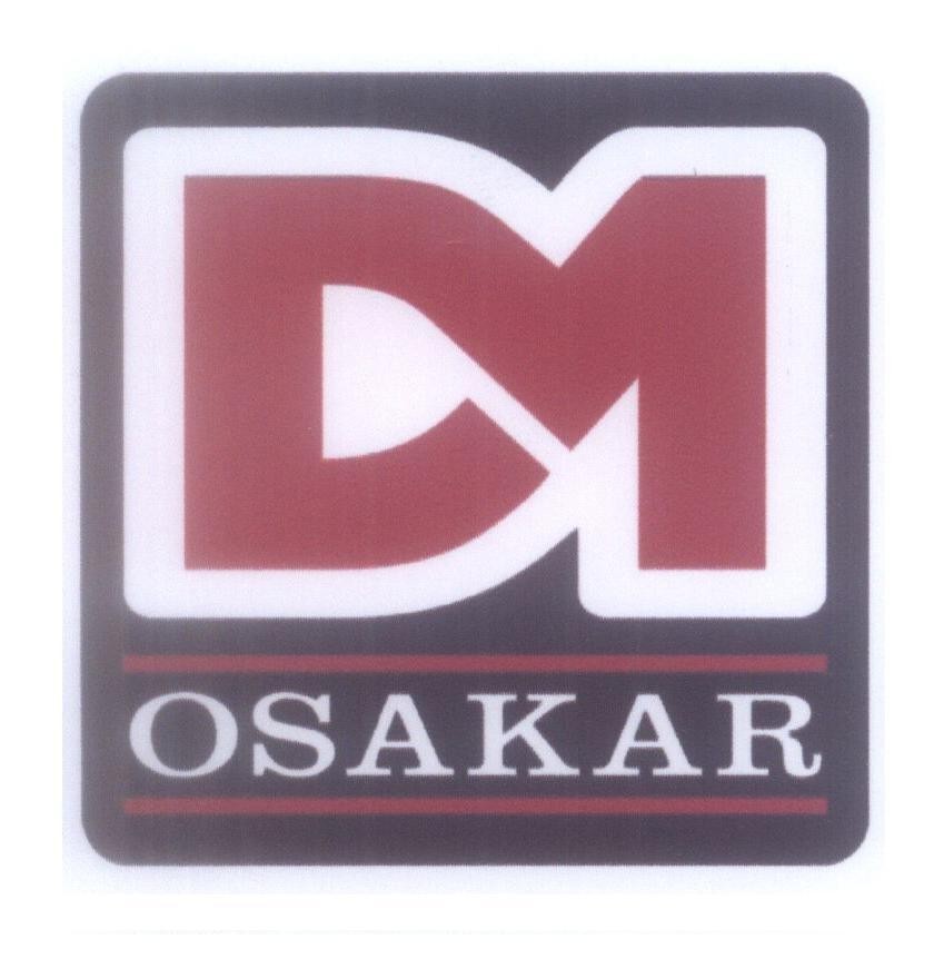 Mẫu nhãn hiệu D M OSAKAR