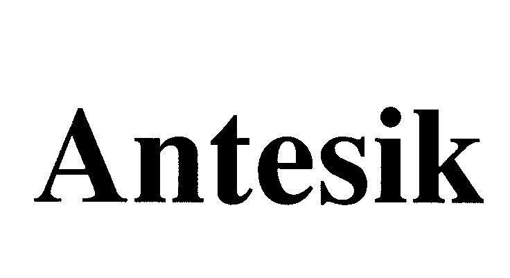 Mẫu nhãn hiệu Antesik
