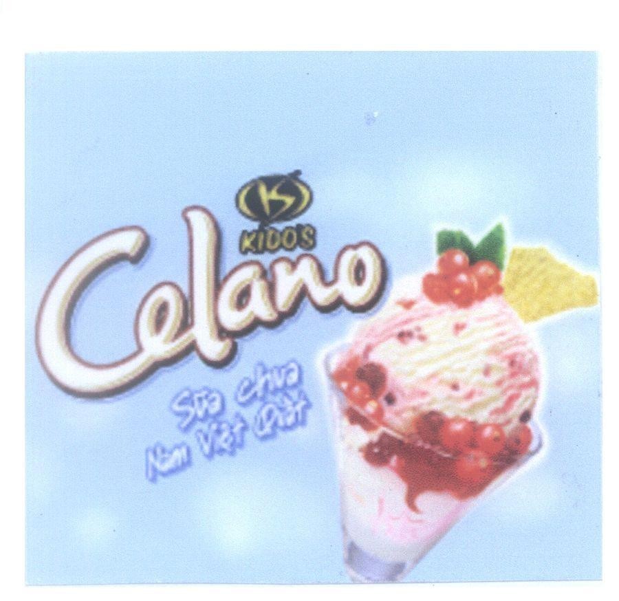 Mẫu nhãn hiệu Celano IS KIDO'S sữa chua Nam Việt Quất
