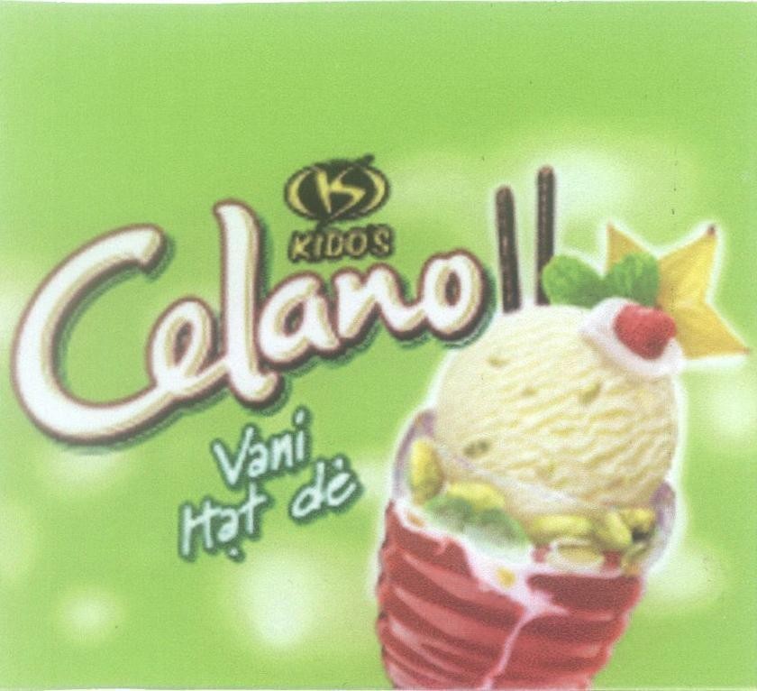Mẫu nhãn hiệu Celano IS KIDO'S Vani Hạt dẻ