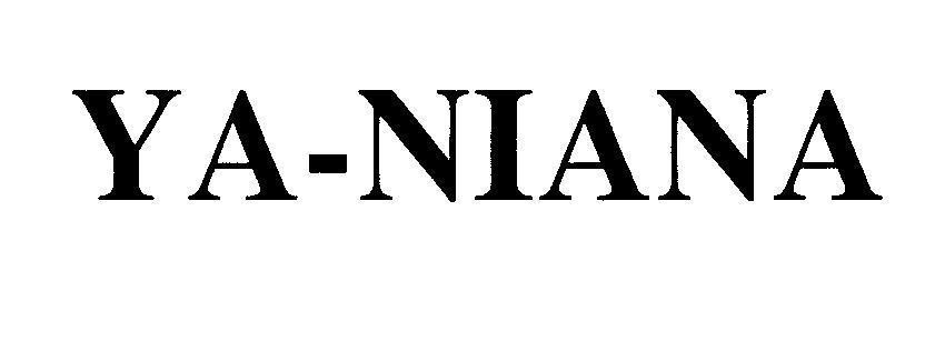 Mẫu nhãn hiệu YA-NIANA