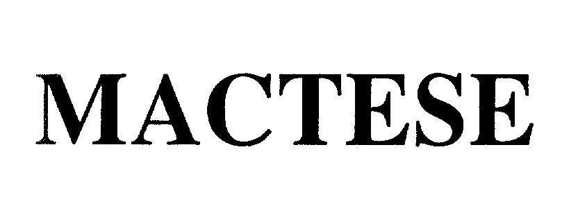 Mẫu nhãn hiệu MACTESE