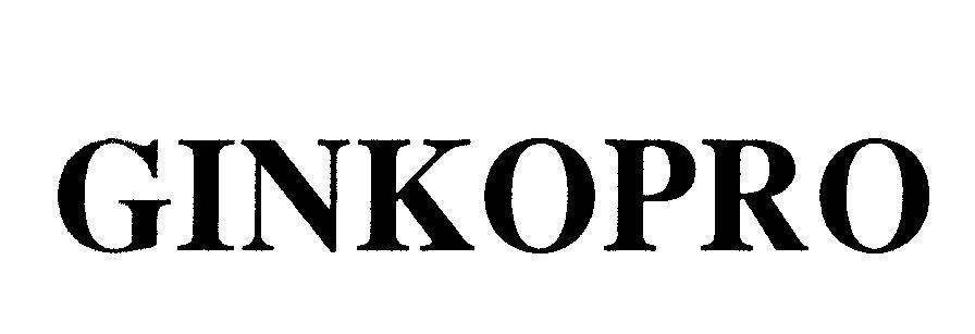 Mẫu nhãn hiệu GINKOPRO