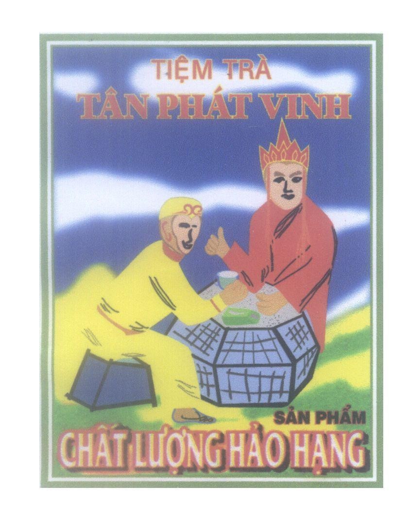 Mẫu nhãn hiệu Tiệm Trà Tân Phát Vinh Sản Phẩm Chất Lượng Hảo Hạng