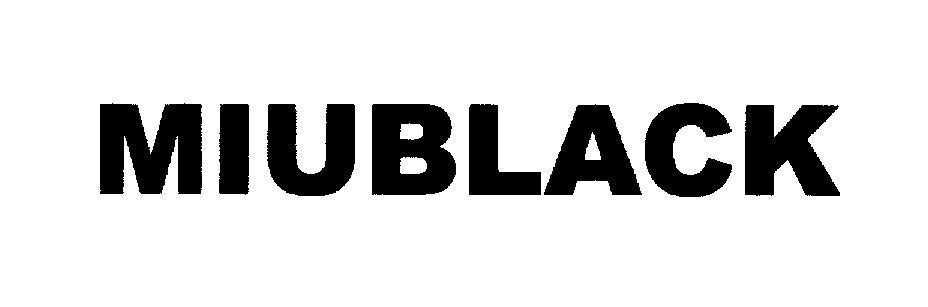 Mẫu nhãn hiệu MIUBLACK