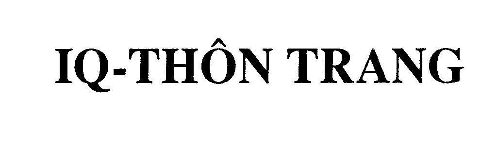 Mẫu nhãn hiệu IQ-THÔN TRANG