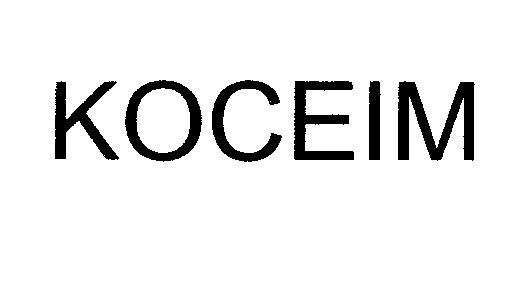 Mẫu nhãn hiệu KOCEIM