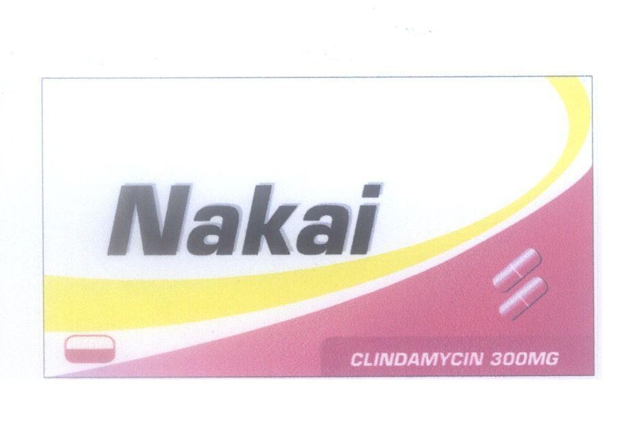 Mẫu nhãn hiệu Nakai CLINDAMYCIN 300MG