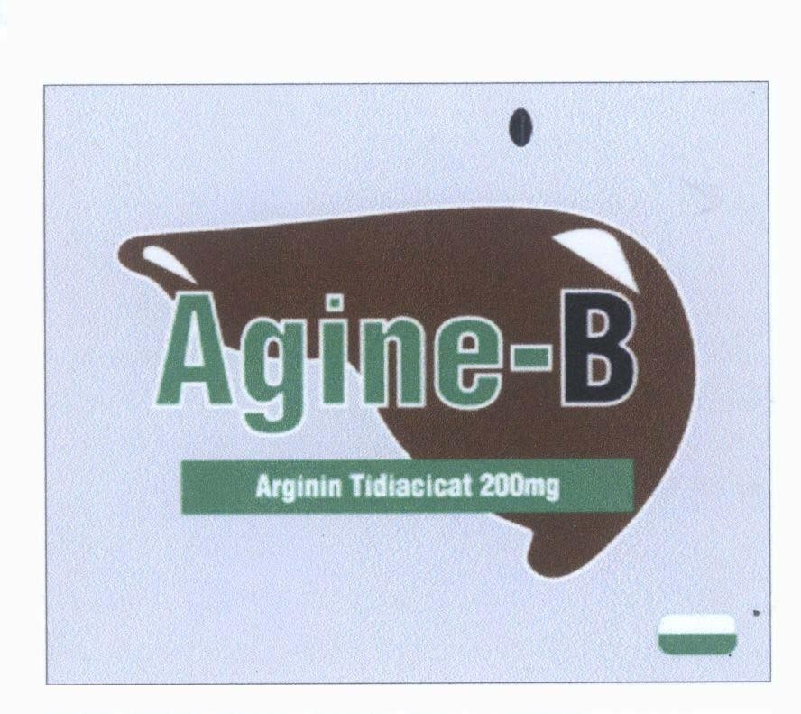 Mẫu nhãn hiệu Agine-B Arginin Tidiacicat 200mg