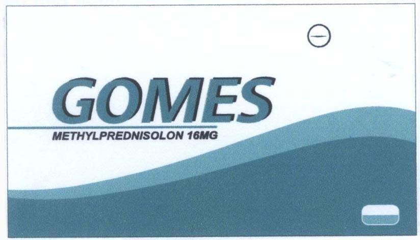 Mẫu nhãn hiệu GOMES METHYLPREDNISOLON 16MG
