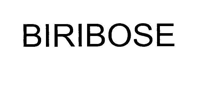 Mẫu nhãn hiệu BIRIBOSE