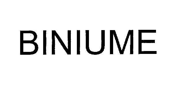 Mẫu nhãn hiệu BINIUME