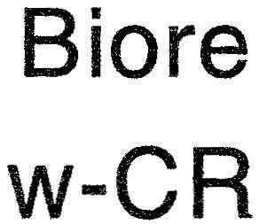 Mẫu nhãn hiệu Biore w-CR