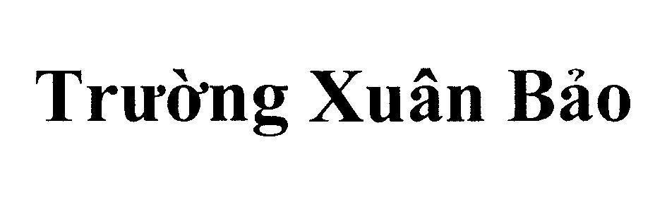 Mẫu nhãn hiệu Trường Xuân Bảo