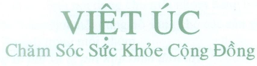 Mẫu nhãn hiệu Việt úc Chăm Sóc Sức Khoẻ Cộng Đồng