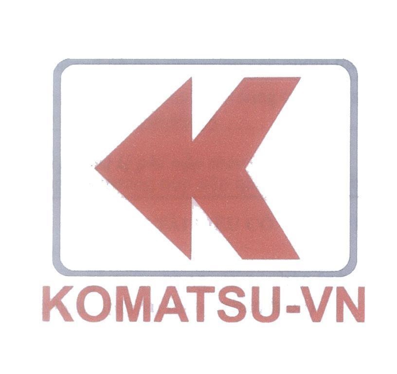 Mẫu nhãn hiệu K KOMATSU-VN