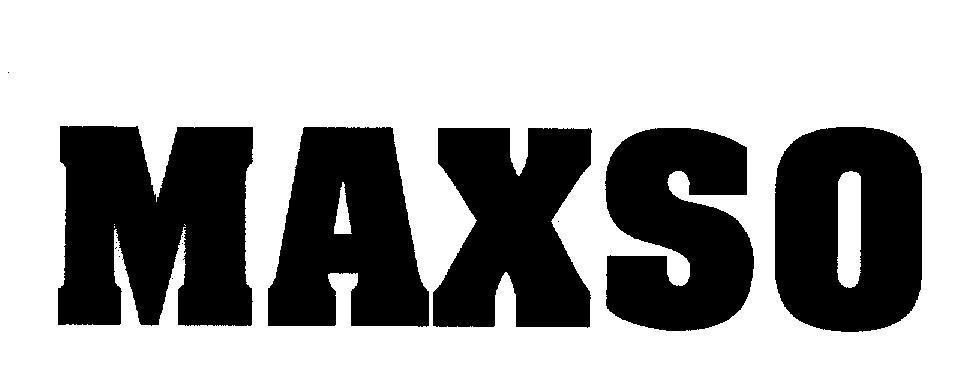 Mẫu nhãn hiệu MAXSO