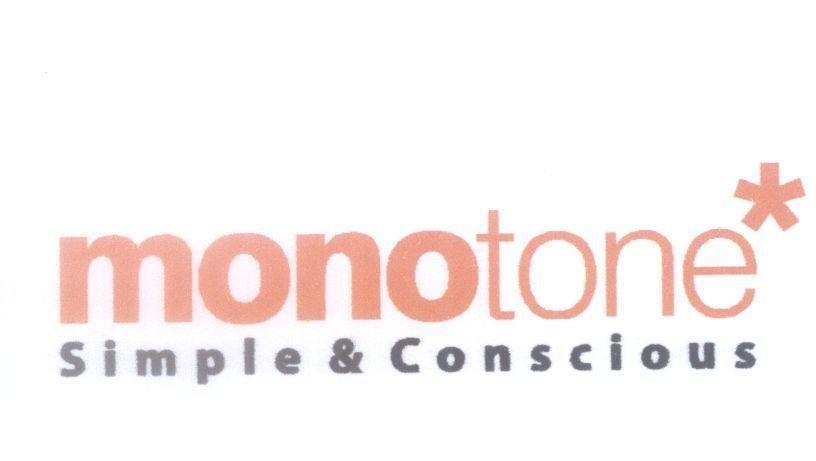 Mẫu nhãn hiệu monotone Simple & Conscious