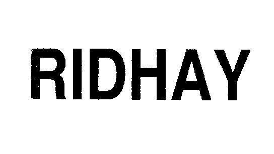 Mẫu nhãn hiệu RIDHAY