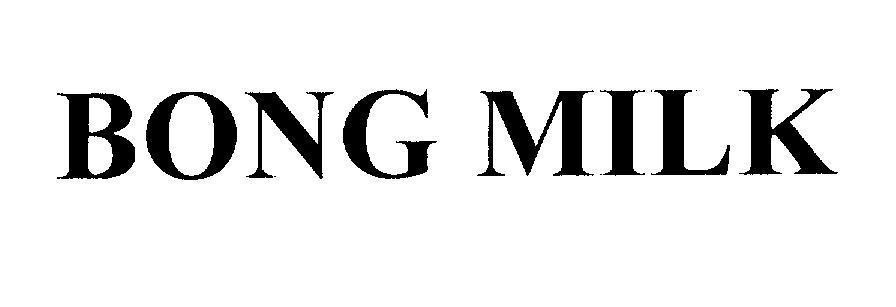 Mẫu nhãn hiệu BONG MILK