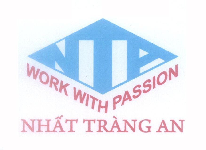 Mẫu nhãn hiệu NTA WORK WITH PASSION Nhất Tràng An
