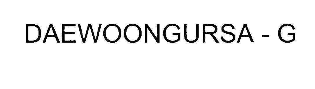 Mẫu nhãn hiệu DAEWOONGURSA - G