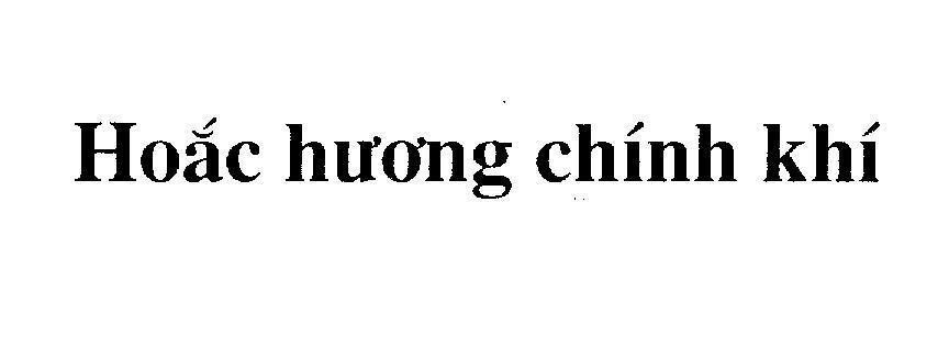 Mẫu nhãn hiệu Hoắc hương chính khí