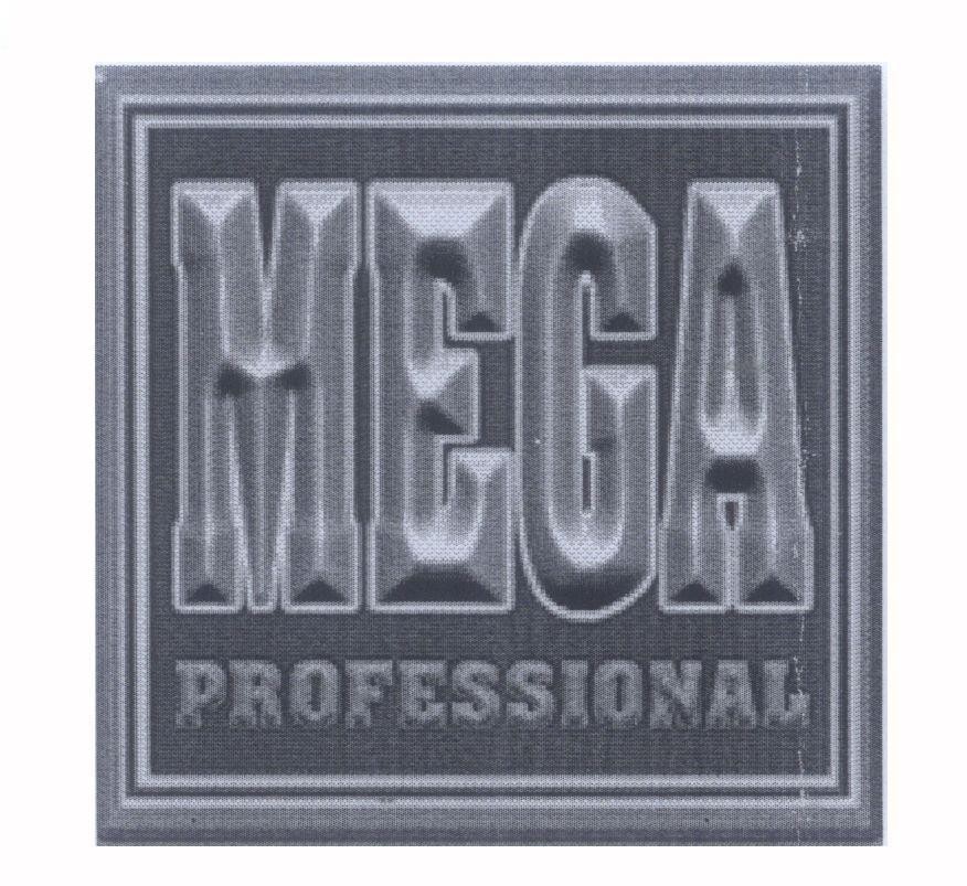 Mẫu nhãn hiệu MEGA PROFESSIONAL