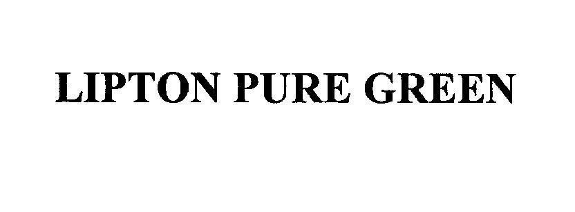 Mẫu nhãn hiệu LIPTON PURE GREEN