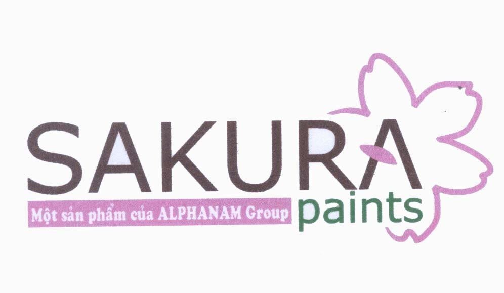 Mẫu nhãn hiệu SAKURA paints Một sản phẩm của ALPHANAM Group
