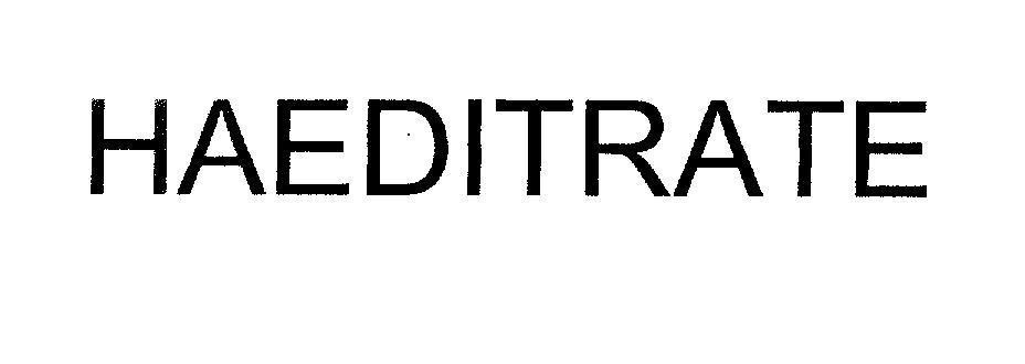Mẫu nhãn hiệu HAEDITRATE