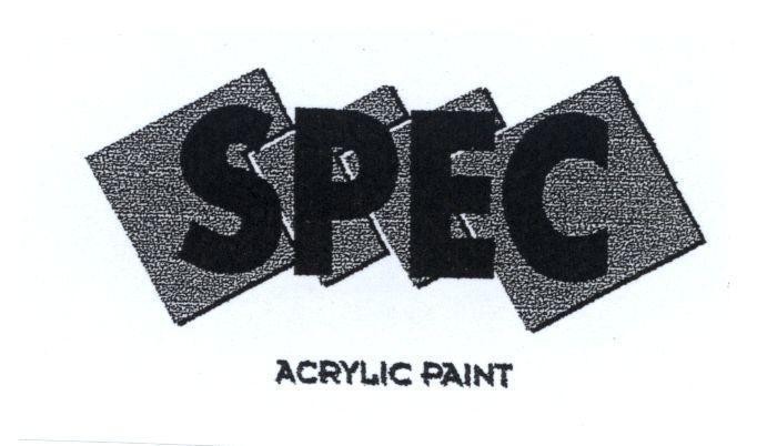 Mẫu nhãn hiệu SPEC ACRYLIC PAINT