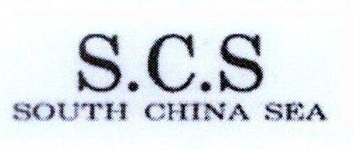 Mẫu nhãn hiệu S.C.S SOUTH CHINA SEA