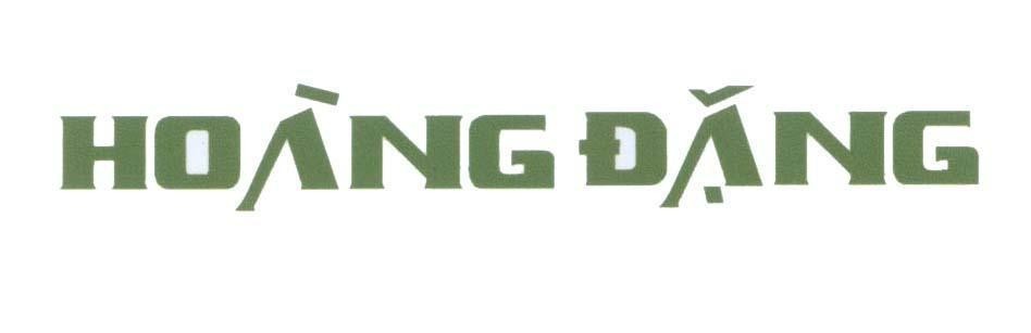 Mẫu nhãn hiệu Hoàng Đặng