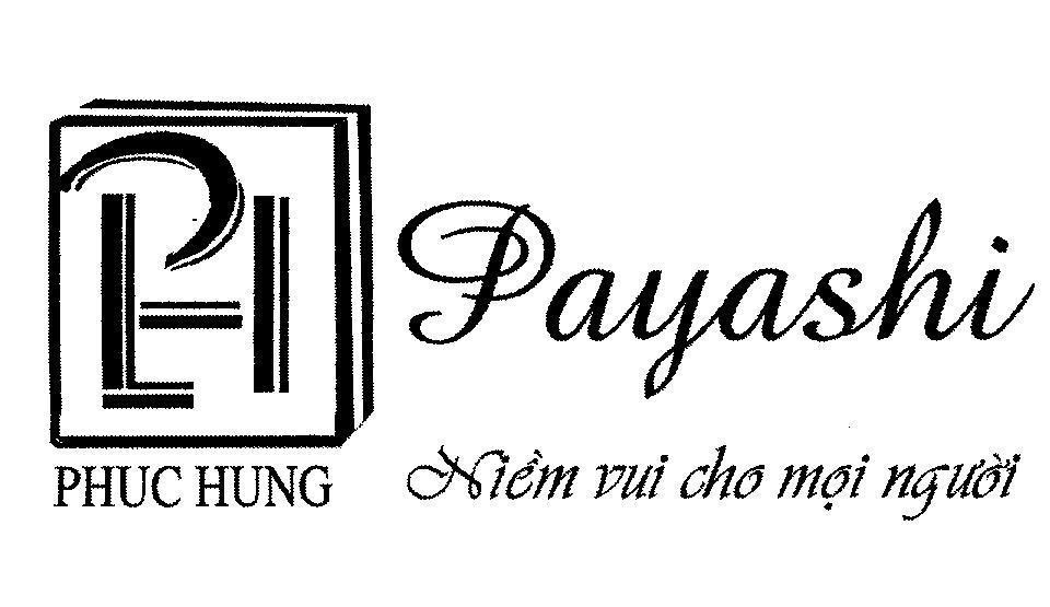 Mẫu nhãn hiệu P L H Payashi PH PHUC HUNG Niềm vui cho mọi người