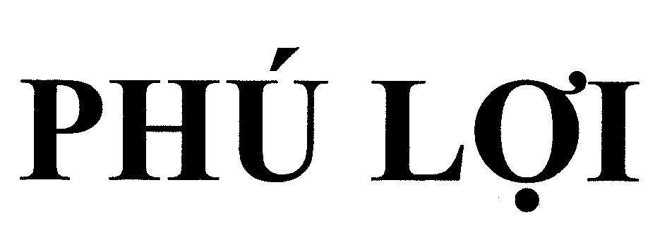 Mẫu nhãn hiệu Phú Lợi