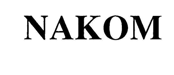 Mẫu nhãn hiệu NAKOM