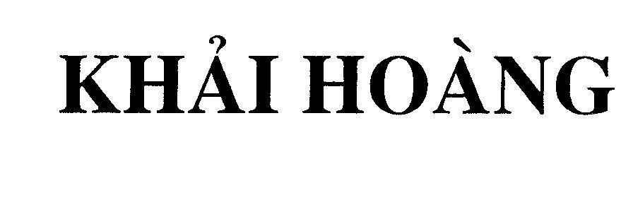 Mẫu nhãn hiệu Khải Hoàng